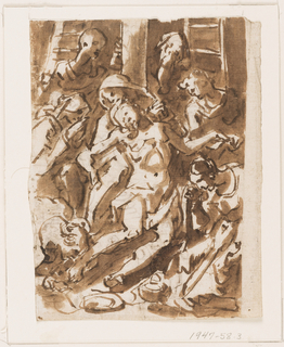 Drawing, Lamentation over the Dead Christ