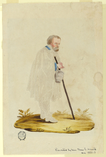 Pin-prick Picture, Old Beggar Man