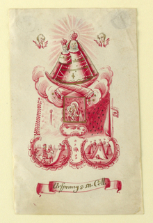 Drawing, Devotional Picture: The Miraculous Virgin of Cell