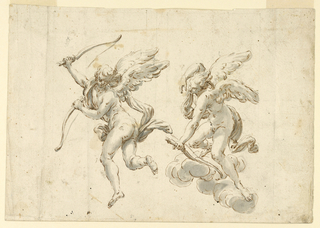 Drawing, Two Cupids