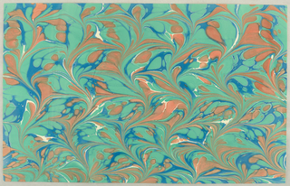 Book Paper, Book paper: Combed marbled pattern