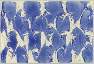 Book Paper, Book paper: Combed marbled pattern