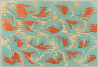Book Paper, Book paper: Combed marbled pattern