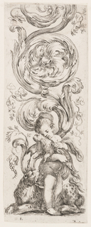 Print, Plate, from the series Ornamenti o grottesche (Ornaments or Grotesques)