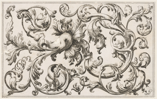 Print, Leaf from an ornament suite of arabesques