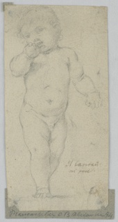 Drawing, A standing boy