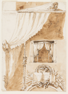 Drawing, Bed Alcove