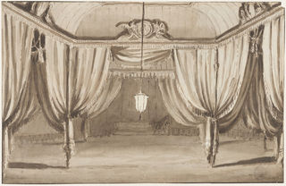Drawing, Stage Design: the Interior of a Tent