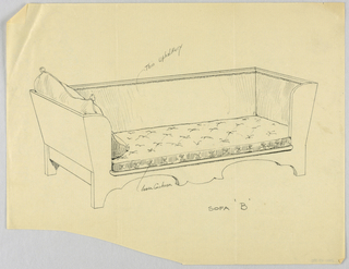 Drawing, Design for Showwood Sofa