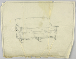 Drawing, Design for Showwood Sofa