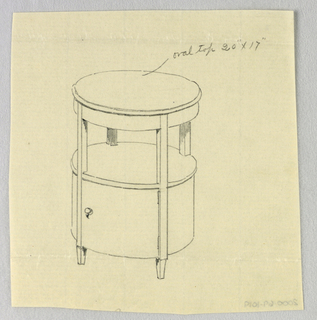 Drawing, Designs for Wardrobes, Washstands, & Somno (Night Tables)