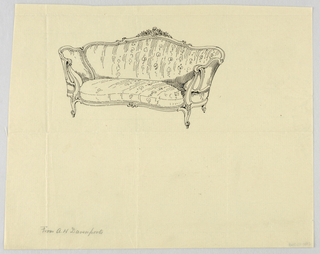 Drawing, Design for Showwood Sofa