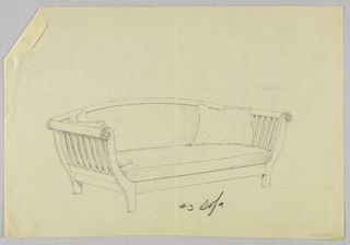 Drawing, Design for Showwood Sofa
