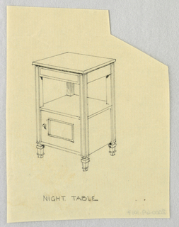 Drawing, Designs for Wardrobes, Washstands, & Somno (Night Tables)