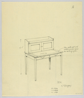 Drawing, Design for Desk