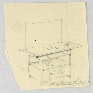 Drawing, Designs for Wardrobes, Washstands, & Somno (Night Tables)