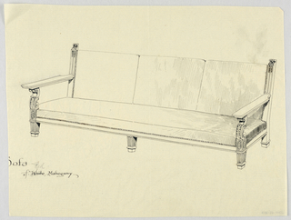 Drawing, Design for Showwood Sofa