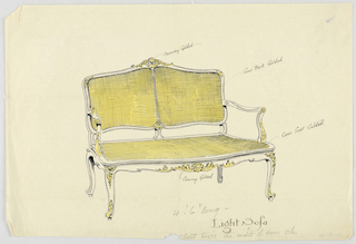Drawing, Design for Showwood Sofa
