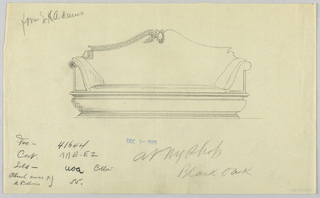 Drawing, Design for Showwood Sofa