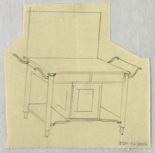 Drawing, Designs for Wardrobes, Washstands, & Somno (Night Tables)