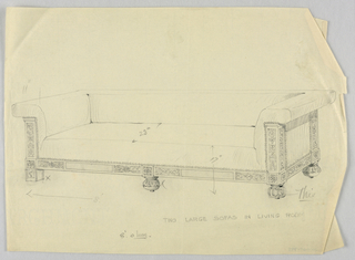 Drawing, Design for Showwood Sofa