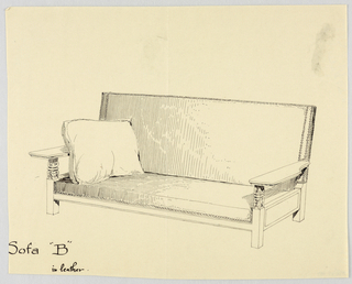 Drawing, Design for Showwood Sofa
