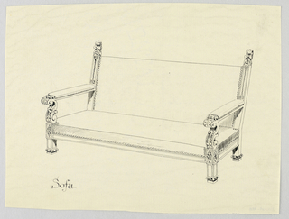 Drawing, Design for Showwood Sofa