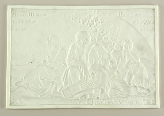 Lithophane Depicting Inhabitants of Judah in Babylonian Exile Lithophane