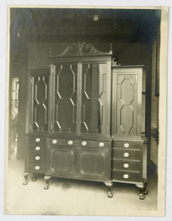 Photograph, Tall China Cabinet with Broken Pediment