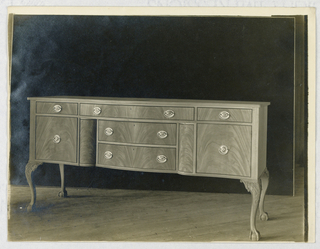 Photograph, Sideboard with Four Legs and Tri-Partite Front