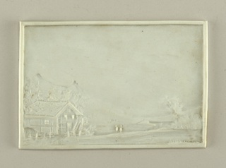 Lithophane of a Winter Landscape Lithophane