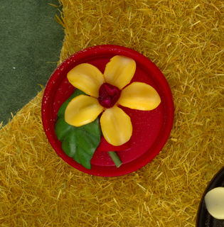 "Old Fashioned Garden" Button