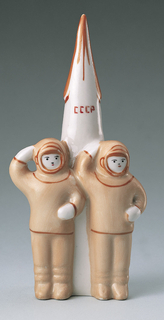 cosmonauts and rocket Figure