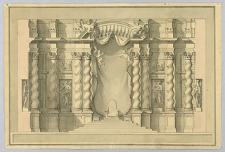 Drawing, Elevation of a Chapel