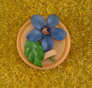 Old Fashioned Garden Button