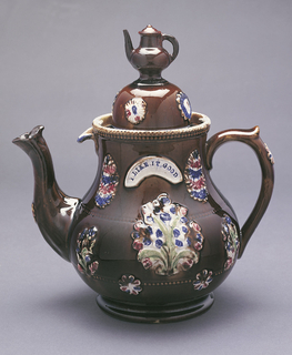 Barge Pot, "I Like It Good" Teapot And Lid