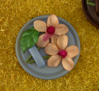 "Old Fashioned Garden" Button