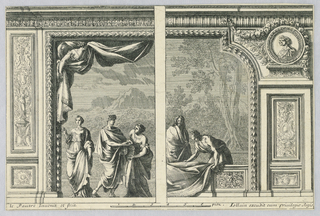 Print, Two Designs for French Alcove