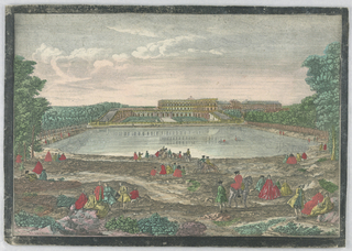 Print, Peep-Show Print, View of the Bassin des Suisses, Versailles