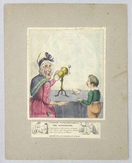 Print, "The Microscope," Spooner's Transformations, No. 2