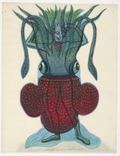 Drawing, Squid Costume Design for the Opera "Sadko" by Rimsky-Korsakov