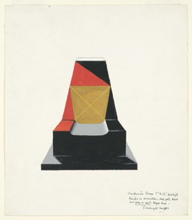 Drawing, Stage Design: Throne, for "Checkmate"