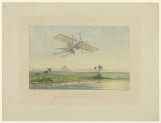 Print, The "Ariel" Over the Pyramids