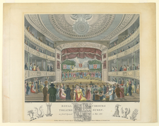 Print, Interior View of the Coburg Theater, London