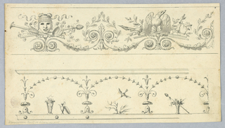 Drawing, Design for Two Friezes