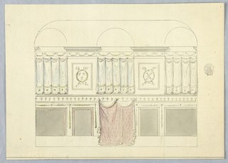 Drawing, Design for an Interior