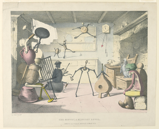 Print, The Minuet, a Midnight Revel