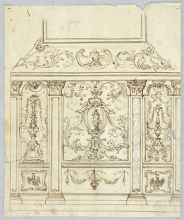 Drawing, Elevation of a Wall