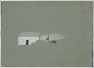 Drawing, Study of a Landscape with White House