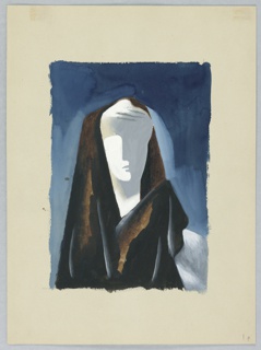 Drawing, Study for The Complete Poems and Stories of Edgar Allan Poe